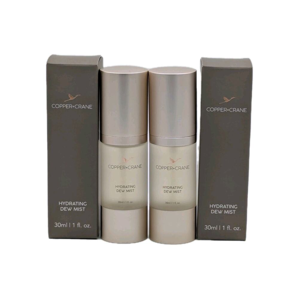 2-Pack Copper + Crane Hydrating Dew Mist Body Spray 1oz/30ml New Free Shipping!